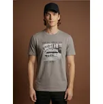 Sinsay - Bavlněná košilka s potiskem - šedá - 277HL-85X - 277HL-85X-XS