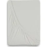 Kvalitex Luxusní bavlněné JERSEY prostěradlo s lycrou 180x200 cm - bílá