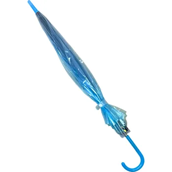 Deštník Průhledný deštník modrý 10140-1