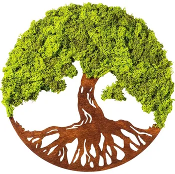 Dřevěná dekorace na zeď - STROM ŽIVOTA, 44 x 1 x 44 cm - II. jakost, POUZE OSOBNÍ ODBĚR + vyzvednutí ZDARMA