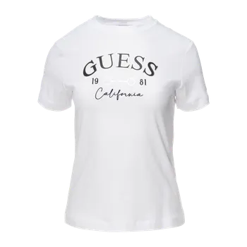 Dámské tričko Dámské Tričko s krátkým rukávem GUESS BEATRIZ CN SS T-SHIRT V6RI02J1314-G011 – Bílá XS