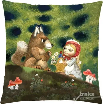 Povlak na polštářek Povlak na polštář 40 x 40 cm - Červená Karkulka