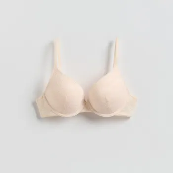 Podprsenka Reserved - Krajková push-up podprsenka - krémová - 811HP-01X - 811HP-01X-80A