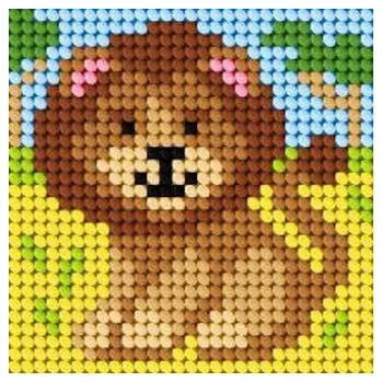 Set školních potřeb Haft. Moje pierwsze wyszywanie - Lew