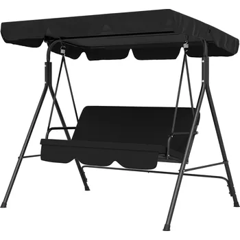 Zahradní houpačka Velká zahradní houpačka 172 x 110 x 153 cm | černé