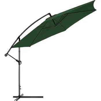 Slunečník Velký polohovatelný slunečník AVENBERG SUNNY 300, průměr 3M, tmavá zelená