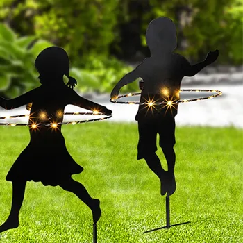 Venkovní osvětlení Haushalt international LED Solární zápich Chlapec s Hula hoop 676906