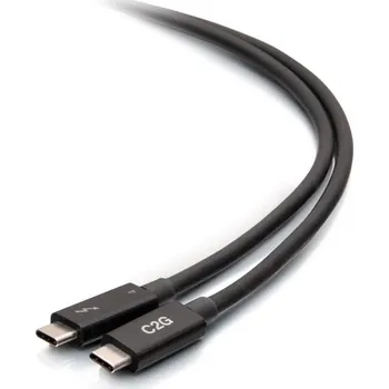 Datový kabel C2G 2.5ft Thunderbolt 4 USB C Cable - USB C to USB C - 40Gbps - M/M - kabel Thunderbolt - USB-C do USB-C - 76 cm