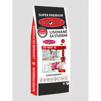 Granule Bardog Lisované granule za studena Top Meat 70 15 kg