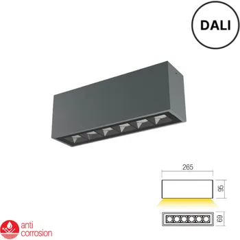 Venkovní osvětlení LED venkovní stropní svítidlo 1180 lm 3000K IP65 tmavě šedá REDO AROOS 91245-DALI