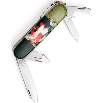 Bojový nůž Zavírací nůž (4) Mikov 100-NH-6 AK-LEGENDY-VLADIMÍR ŠMICER/LIMIT.SÉRIE dárk. krabička (Čtvrtá osobnost limitované edice "FOTBALOVÉ LEGENDY")