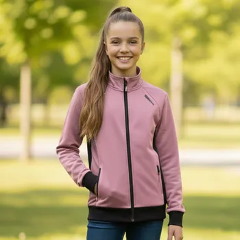 Dívčí oblečení DÍVČÍ MIKINA fialová/růžová Kugo MM9817