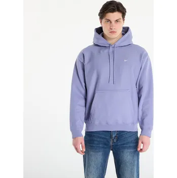 Pánská mikina Mikina Nike Solo Swoosh Men's Pullover Hoodie Iron Purple/ White M