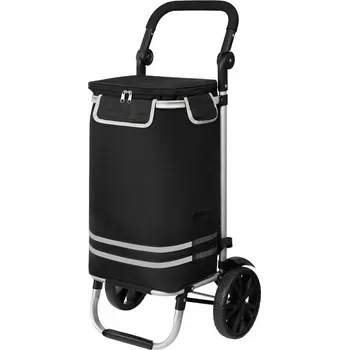 Cestovní taška Kono STO5546 Nákupní vozík na kolečkách 3v1 Černá 55cm 56L