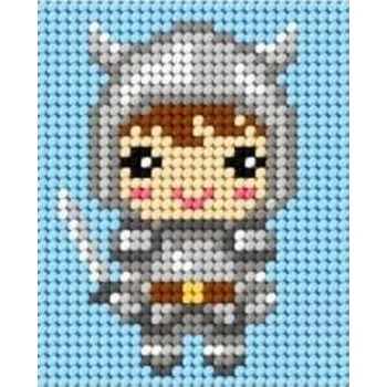 Set školních potřeb Haft. Moje pierwsze wyszywanie - Rycerz