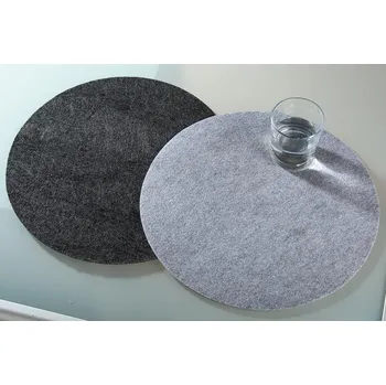 prostírání Gilde Prostírání filcové kulaté, tmavě šedé, 4 ks 844488
