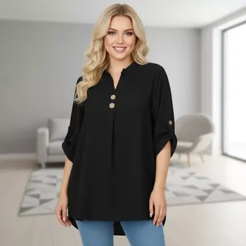 Dámská tunika Dámská tunika Týna černá barva L1785