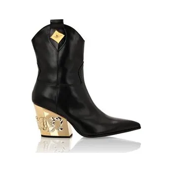 Dámské kozačky PHILIPP PLEIN Kozačky 2677 Černá 35