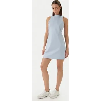 Dámské šaty Calvin Klein Jeans Každodenní šaty Interlock Mock LV047F260G Modrá Slim Fit S