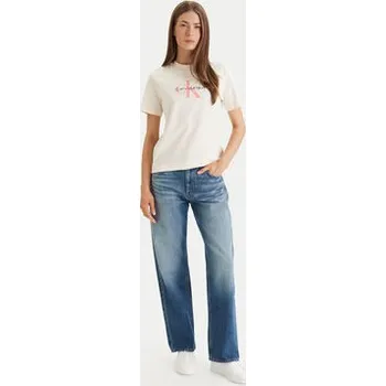 Oblečení a móda Calvin Klein Jeans T-Shirt Hero LV047B865G Žlutá Classic Fit XL
