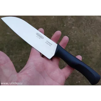 Kuchyňský nůž Kuchyňský nůž Mikov KLASIK 74-NH-16/SANTOKU (Značení čepele nože laserem již od jednoho kusu!)
