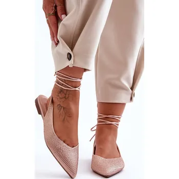 Dámské baleríny Dámské baleríny s ozdobnými čepicemi bežové Jange 37