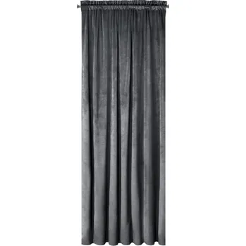 Závěs Top textil Závěs Velvet 140x250 cm tmavě šedý