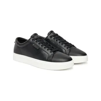 Pánská móda Sneakersy Calvin Klein Clean Cup Low Laceup Perf Lth HM0HM01870 Černá 44
