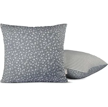 Povlečení DARRÉ Bavlněný povlak na polštář Venkovský sen - šedý Velikost: 70 x 90