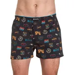 Meatfly pánské trenýrky Agostino Double Pack H - Badges | Černá | Velikost XXL