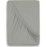 Kvalitex Luxusní bavlněné JERSEY prostěradlo s lycrou 180x200 cm - světle šedá