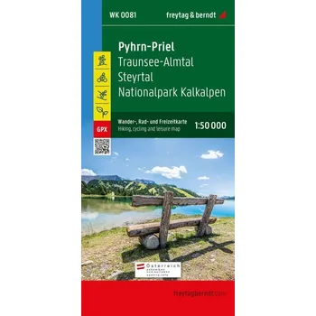 Populárně naučná literatura pro dospělé WK 0081 Pyhrn-Priel Traunsee-Almtal 1:50 000 / turistická, cyklistická a rekreační mapa