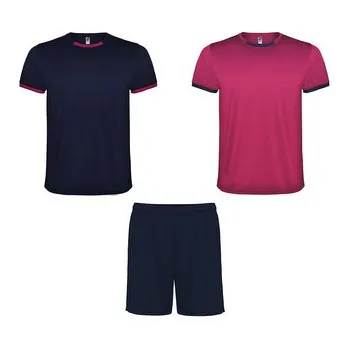 Pánský sport set Racing, fuchsiová/námořnická modrá, Velikost S