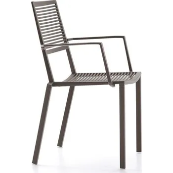 Jídelní židle Fast Hliníkové stohovatelné jídelní křeslo Easy, Fast, 54x56x81 cm, hliník barva bílá white