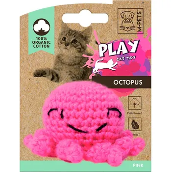 Hračka pro kočku M-Pets hračka pro kočky s catnipem chobotnice růžová