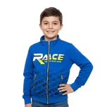 BAVLNĚNÁ CHLAPECKÁ MIKINA NA ZIP RACE NOVINKA Barva: Modrá, Velikost: 164
