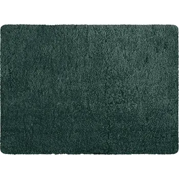 Koupelnová předložka MSV koupelnová předložka MICROFIBER, tmavě zelená, polyester, protiskluzová, 50 x 70 cm