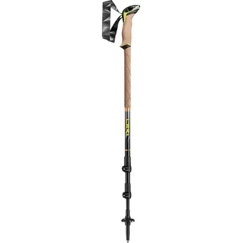 Trekingová hůl turistické hole LEKI Sherpa, dark anthracite-copper-neonyellow, 110 - 145 cm - 110-145