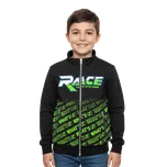 BAVLNĚNÁ CHLAPECKÁ MIKINA NA ZIP RACE NOVINKA Barva: Černá, Velikost: 158