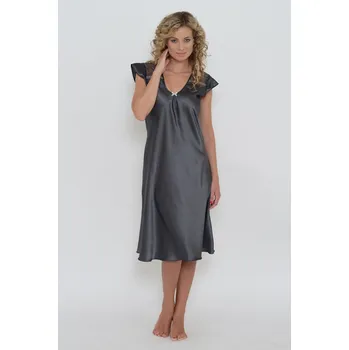 Dámská noční košile Saténová noční košilka Vicky vel.XL - Follia Intimo