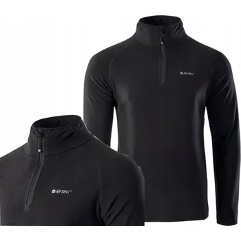 Pánská mikina Pánská fleecová mikina Hi-Tec Denton mikina fleecová černá M