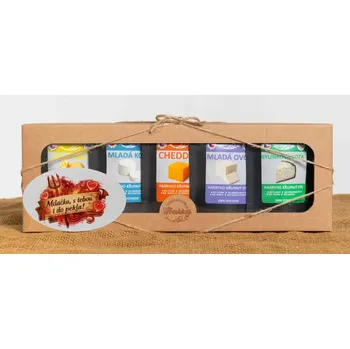 Dárková krabička Dárková sada 5 druhů lyo sýrů MIX Miláčku s Tebou i do pekla Vidle (Dárková sada 5 druhů lyo sýrů MIX Miláčku s Tebou i do pekla Vidle)