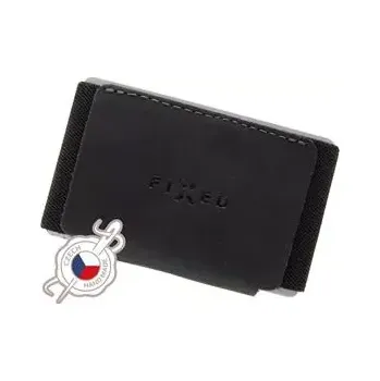 Peněženka Kožená peněženka FIXED Tiny Wallet černá (Kožená peněženka FIXED Tiny Wallet - pravá hovězí kůže, minimalistická, černá)