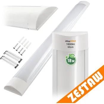 LED panel Sada 2 LED lamp 60cm přisazené panelové svítidlo 18W 1800lm denní světlo