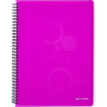 Blok Twin wire blok A5 PP NEO COLORI růžová - 5ks