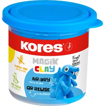 Lehká modelovací hmota Kores Magik Clay 40g, modrá