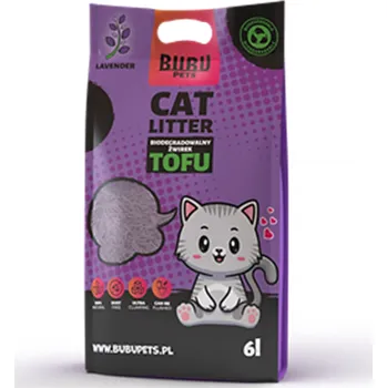 BUBU PETS Tofu biologicky rozložitelné stelivo pro kočky 2,5kg / 6L s vůní levandule