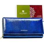 Dámská modrá kožená peněženka Peterson Y742 PTN 42106-PR Velikost: ONE SIZE