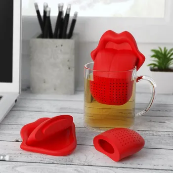 Konvice na čaj MAGS Silikonové sítko na čaj Jazyk 825707