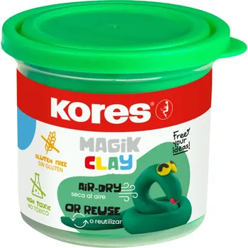 Lehká modelovací hmota Kores Magik Clay 40g, zelená